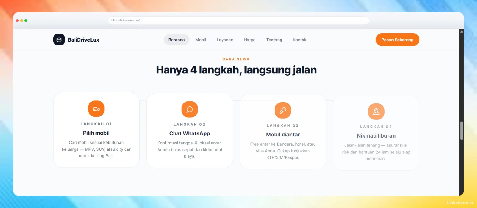 BaliDriveLux — Website Pemesanan Sewa Mobil di Bali gallery image 6