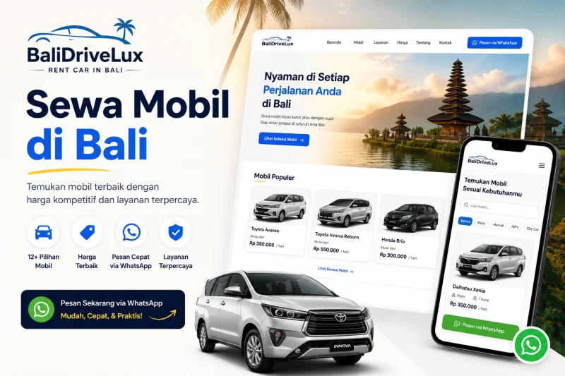 BaliDriveLux — Website Pemesanan Sewa Mobil di Bali